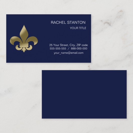 Lilie Visitenkarte (Vorne/Hinten)