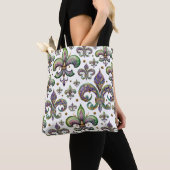 Lilie Watercolor Mardi Gras Vibe Tasche (Von Nahem)