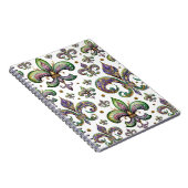 Lilie Watercolor Mardi Gras Vibes Notizblock (Rechte Seite)