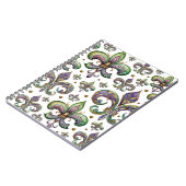 Lilie Watercolor Mardi Gras Vibes Notizblock (Linke Seite)