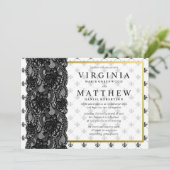 Lilie Wedding Einladung (Stehend Vorderseite)