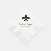 Lilie Wedding Napkins Serviette (Ecke)