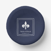 Lilie Wedding Paper Bowls Pappteller (Vorderseite)