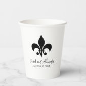 Lilie Wedding Paper Cups Pappbecher (Vorderseite)