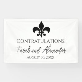 Lilie Wedding Party Banner Custom