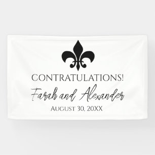 Lilie Wedding Party Banner Custom