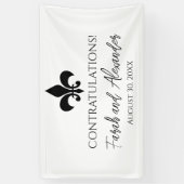 Lilie Wedding Party Banner Custom (Vertikal)
