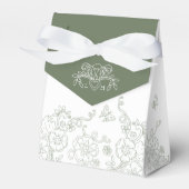 Lilie Weiß und Grün Geschenkschachtel (Vorderseite)