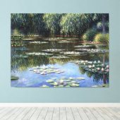 Lilien (2) leinwanddruck (Insitu (Holzboden))