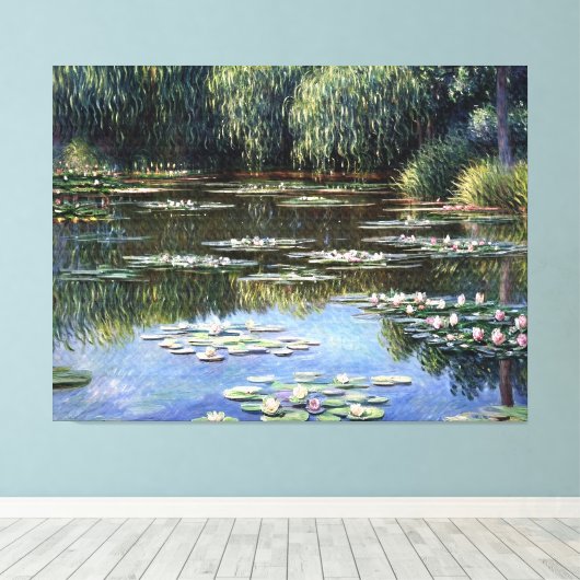 Lilien (2) leinwanddruck (Insitu (Holzboden))