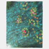 Lilien auf dem Wasser Fleece Blanket (Vorderseite)
