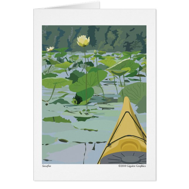 Lilien auf der getrockneten Sassafraswurzel (Vorne)