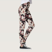 Lilien auf schwarz leggings (Rechts)