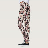 Lilien auf schwarz leggings (Links)