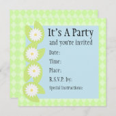 Lilien-Auflage-Einladung Einladung (Vorne/Hinten)