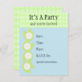 Lilien-Auflage-Einladung Einladung (Vorne/Hinten)