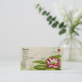 Lilien-Auflage mit Blumen Visitenkarte (Stehend Vorderseite)