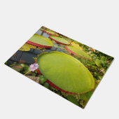 Lilien-Auflage-Tür-Matte Fußmatte (Schrägansicht)