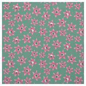 Lilien-Augapfel-Grün-Gewebe Stoff (Muster)