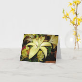 Lilien-Beileidskarte Karte (Gelbe Blume)