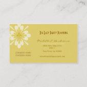 Lilien-Blume Visitenkarte (Rückseite)