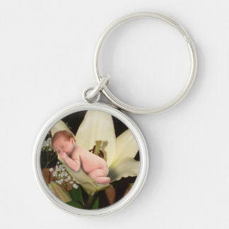 Lilien-Blumen-Baby-Schlüsselanhänger Schlüsselanhänger