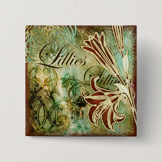 Lilien Button (Vorderseite)