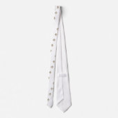 Lilien-Checkered Muster Krawatte (Rückseite)