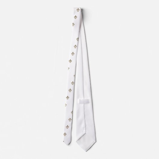 Lilien-Checkered Muster Krawatte (Rückseite)