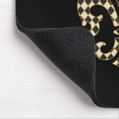 Lilien-Checkered Muster Mousepad (Ecke)