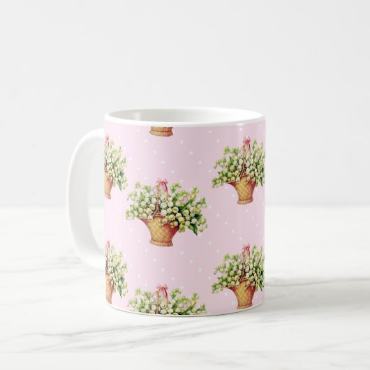 Lilien der Tal-Tasse Kaffeetasse (Vorderseite Links)