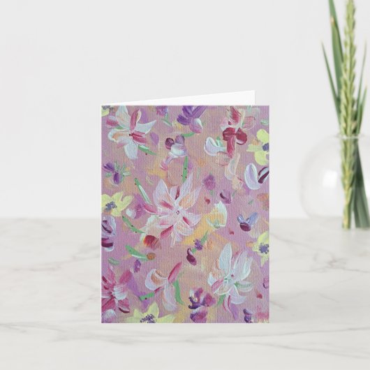 Lilien der Valley Blank Note Card Dankeskarte (Vorderseite)