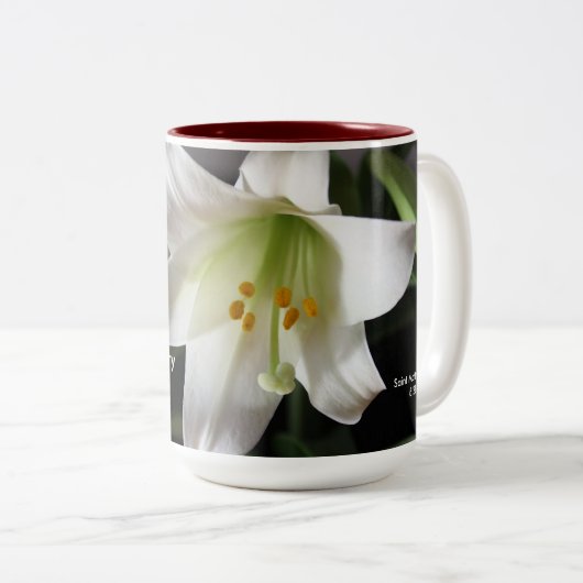 Lilien des Feldes - Tasse (VorderseiteRechts)