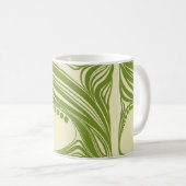 Lilien des Tales. Blumenrahmen. Schöne Seite Kaffeetasse (VorderseiteRechts)