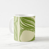 Lilien des Tales. Blumenrahmen. Schöne Seite Kaffeetasse (Vorderseite Links)