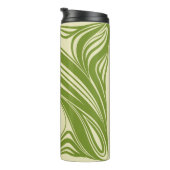 Lilien des Tales. Blumenrahmen. Schöne Seite Thermosbecher (Nach rechts gedreht)