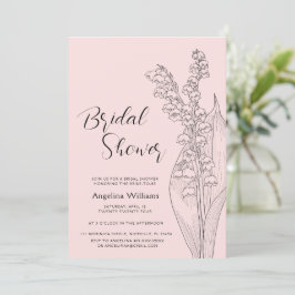 Lilien des Tals Bridal Dusche Einladung
