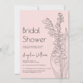 Lilien des Tals Bridal Dusche Einladung (Vorderseite)