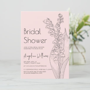 Lilien des Tals Bridal Dusche Einladung