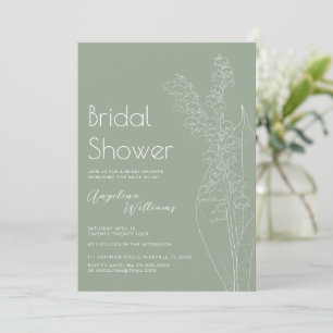 Lilien des Tals Bridal Dusche Einladung