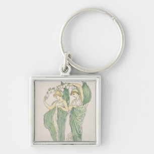 Lilien des Tals, von Feast der Flora, 1901 (colo Schlüsselanhänger