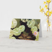 Lilien des Wassers 02 Karte (Gelbe Blume)
