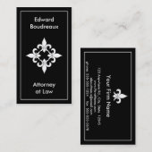 Lilien-Ebenholz-Geschäfts-Karten Visitenkarte (Vorne/Hinten)