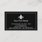 Lilien-Ebenholz-Geschäfts-Karten Visitenkarte (Rückseite)