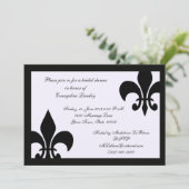 Lilien-Einladungen Einladung (Stehend Vorderseite)