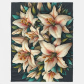Lilien Fleecedecke (Vorderseite)