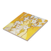 Lilien-Fliese Alphonse Mucha Fliese (Seite)