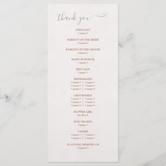 Lilien Florenz Programm (Rückseite)