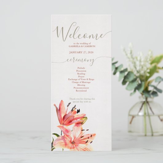 Lilien Florenz Programm (Stehend Vorderseite)