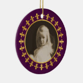 Lilien-Foto-Rahmen Keramikornament (Rechts)